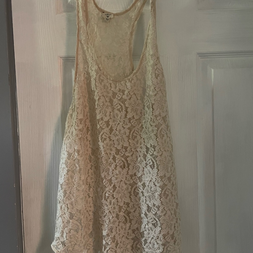 Wilfred Lace Tank in Soft Cream